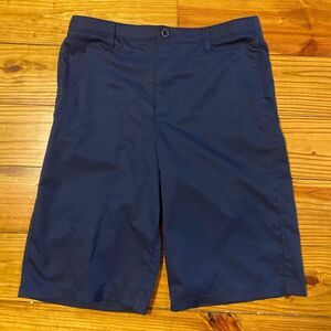 Navy Blue Youth Armor Golf Shorts